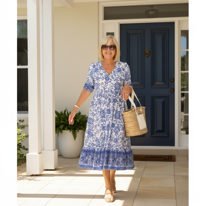 Janet™ | Elegant Floral Dress