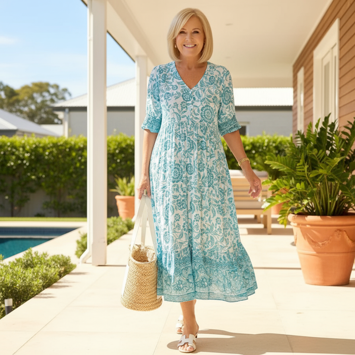 Janet™ | Elegant Floral Dress