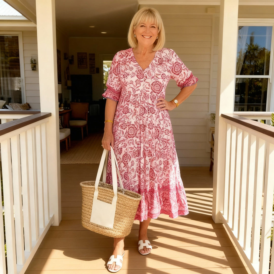 Janet™ | Elegant Floral Dress