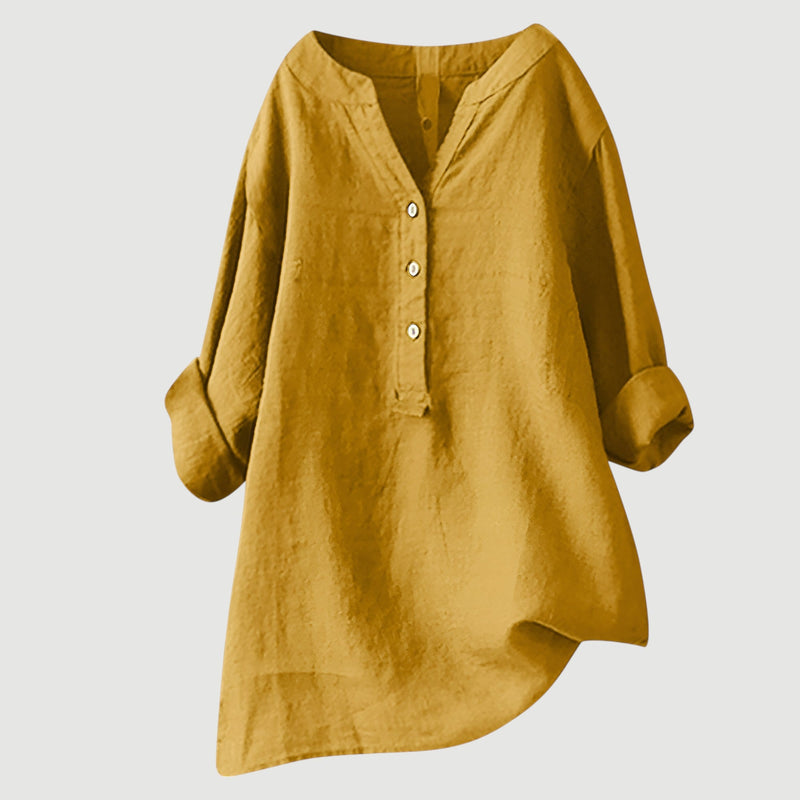Zarina | Breathable Linen Blouse 0
